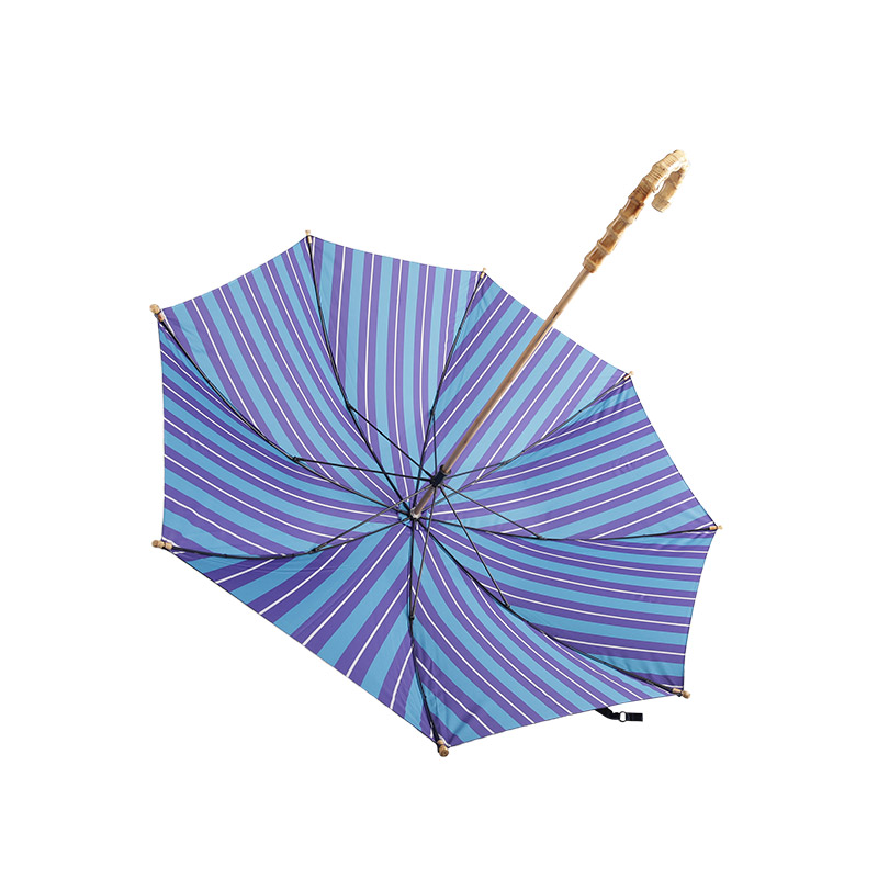 Pongé coupe-vent foncé, parapluie droit double couche-0E6B0159