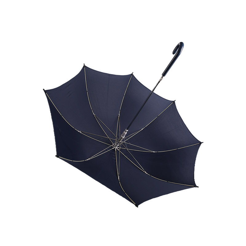 Parapluie Droit Pongé Style Palace Bleu Foncé-0E6B0188