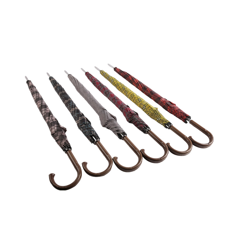 Parapluie Droit Polyester Esprit Étudiant Rouge à Carreaux-0E6B0329