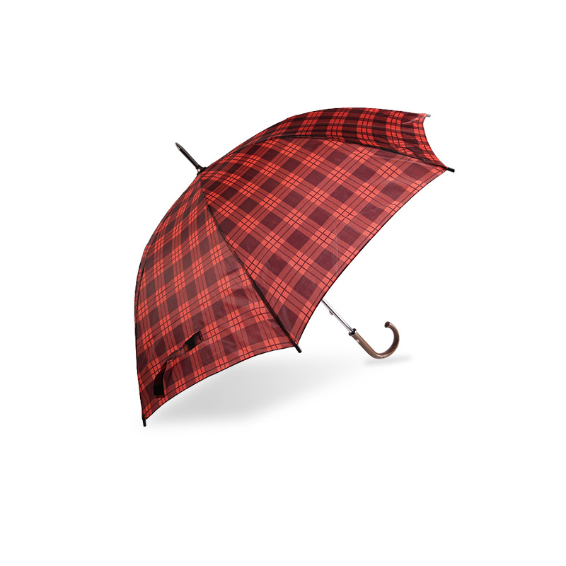 Parapluie Droit Polyester Esprit Étudiant Rouge à Carreaux-0E6B0329 Parapluie Droit Polyester Esprit Étudiant Rouge à Carreaux-0E6B0329