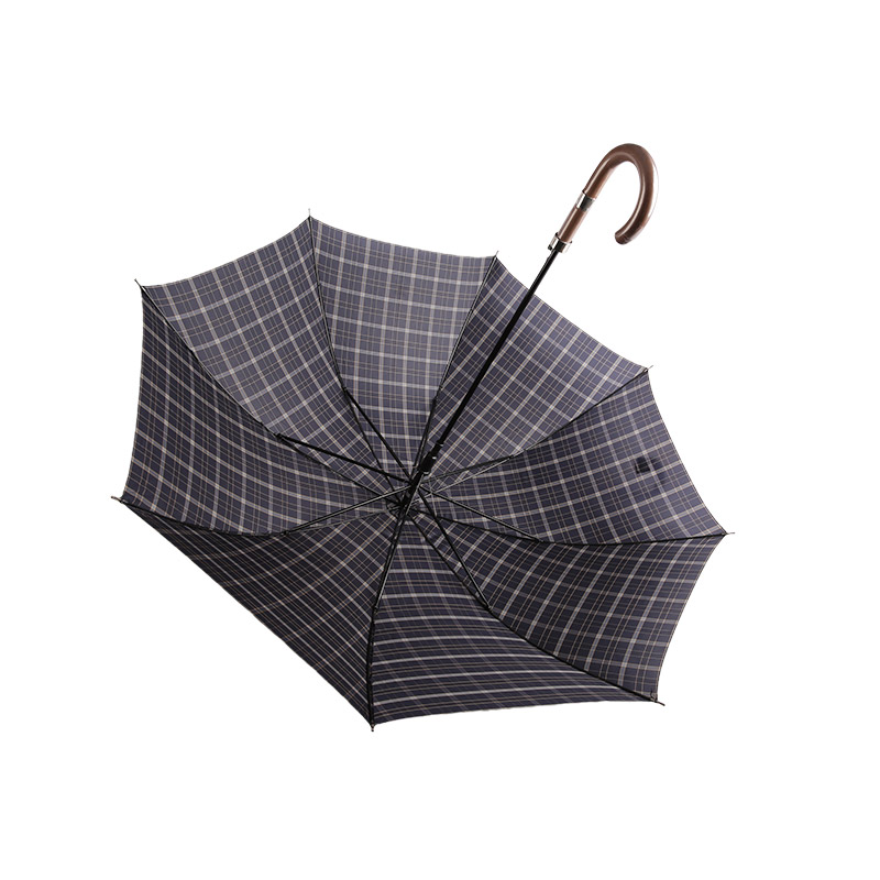 Parapluie droit léger et adapté aux hommes en pongé-0E6B0362