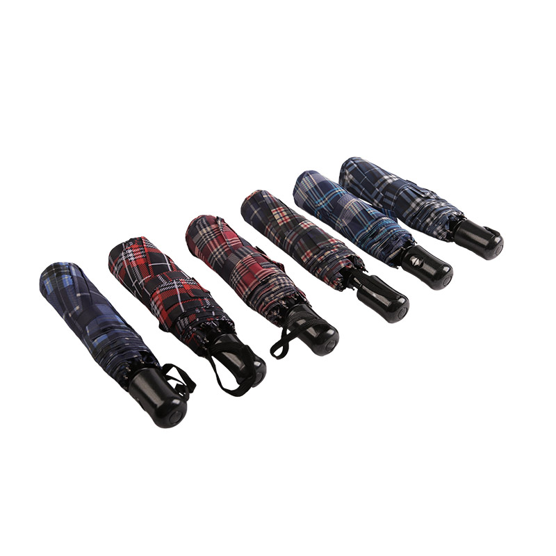 Rayé Lattice Shrink Pongee Parapluie triple-0E6B0432