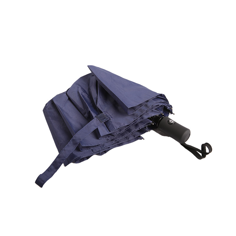 Parapluie 3 volets Pongé Protection Uv Bleu Pur-0E6B0550