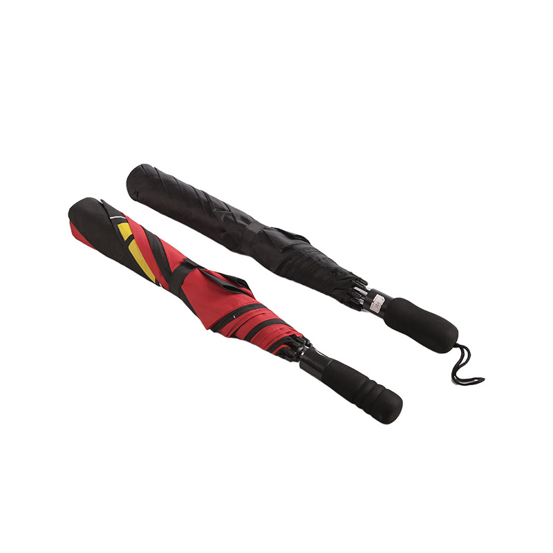 Parapluie Double Pongé Logo Bicolore-0E6B0556