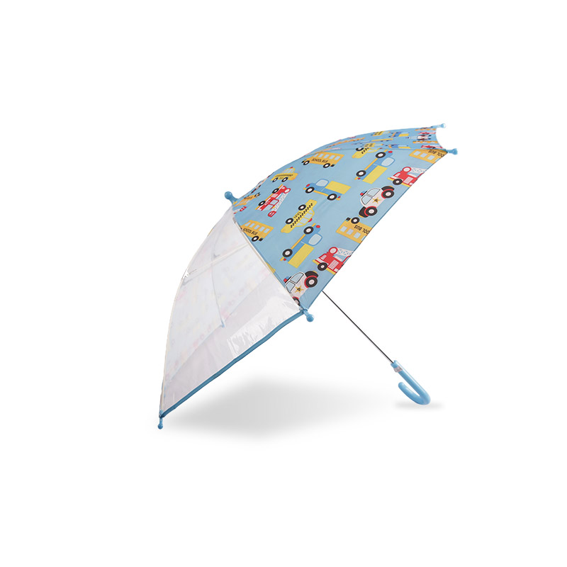 Bicolore Cartoon Car Pongee + POE Enfants parapluie-0E6B0580