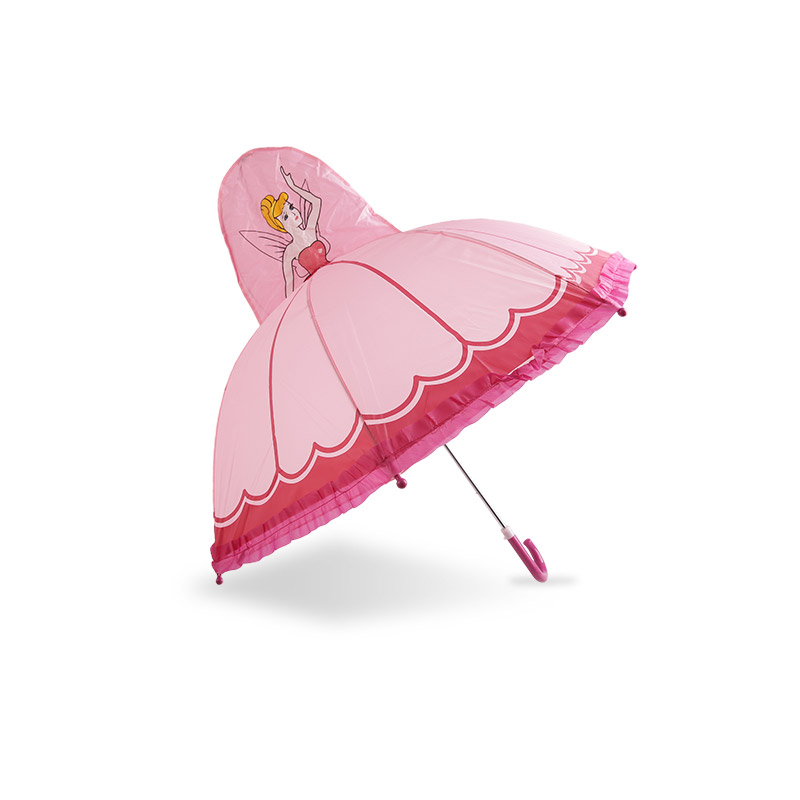 Parapluie pour enfants en polyester à dôme de type princesse-0E6B0601