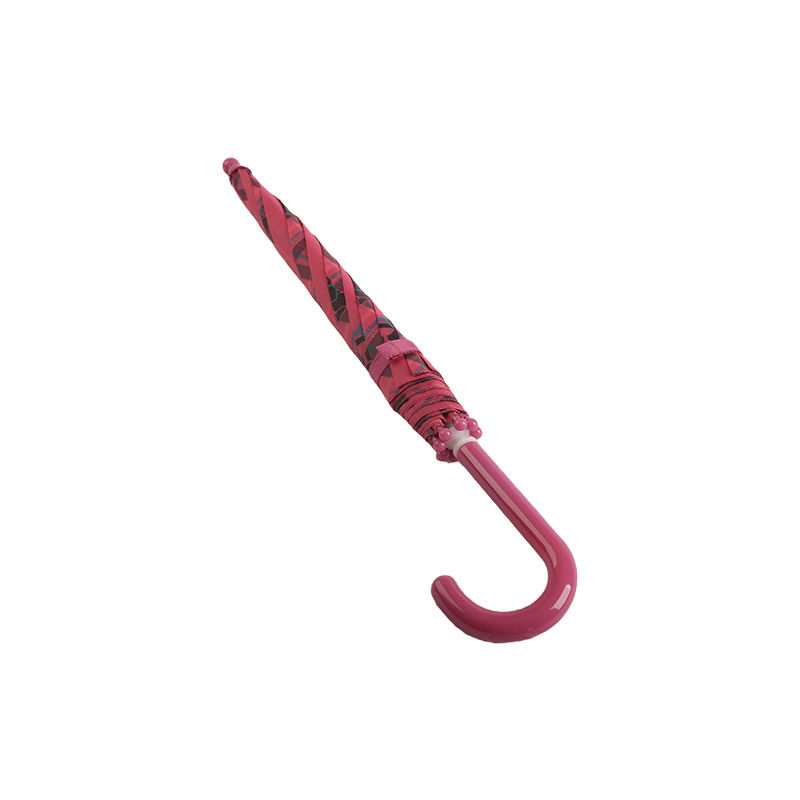 Parapluie enfant chaton rose rayé-0E6B0625