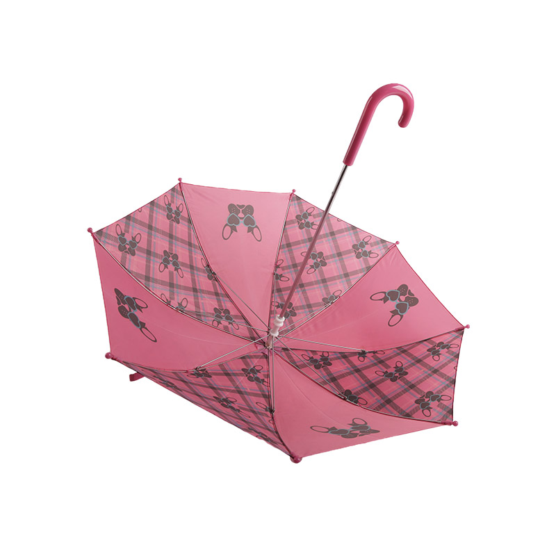 Parapluie enfant chaton rose rayé-0E6B0625