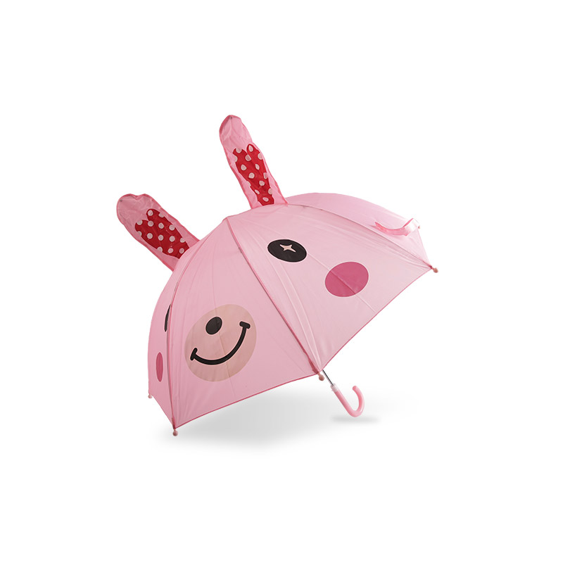 Parapluie pour enfants en polyester lapin mignon ours rose-0E6B0672 Parapluie pour enfants en polyester lapin mignon ours rose-0E6B0672