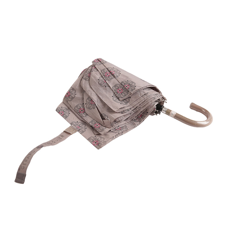 Parapluie triple en polyester à impression couleur claire-0E6B0739